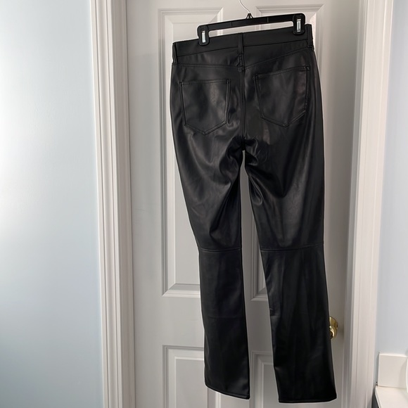 GAP - Faux Leather - Vintage Slim High Rise Pants - 30tall. Excellent condition - Picture 5 of 8